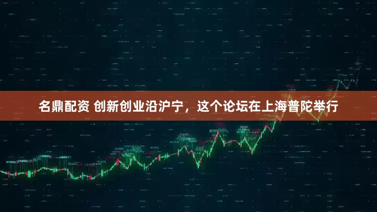 名鼎配资 创新创业沿沪宁，这个论坛在上海普陀举行