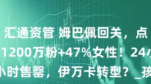 汇通资管 姆巴佩回关，点赞百万！1200万粉+47%女性！24小时售罄，伊万卡转型？_孩子_互动_政治