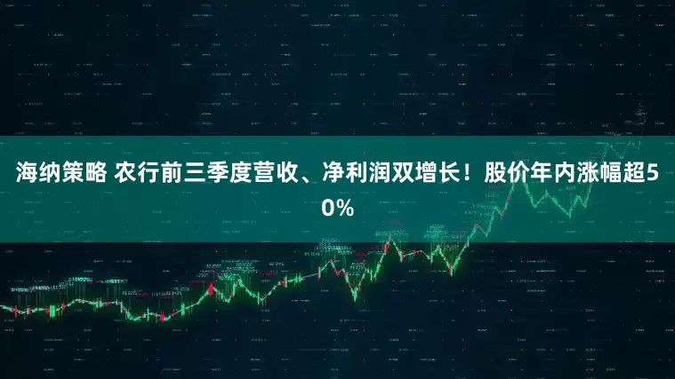 海纳策略 农行前三季度营收、净利润双增长！股价年内涨幅超50%